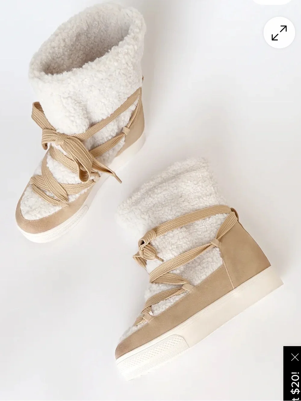 NWT Dolce Vita Wendel Wessa Sage Suede Shearling Platform Boots - 7.5